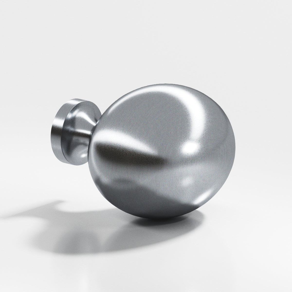 Colonial Bronze 198 Oval Egg Knob, 1-1/4 x 1 in - Satin Chrome