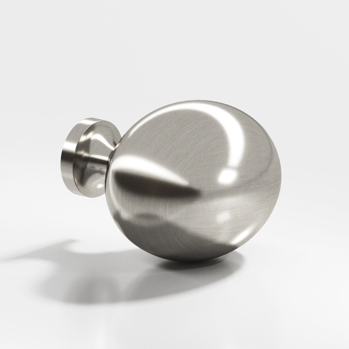 Colonial Bronze 199 Oval Egg Knob, 1-1/2 x 1-1/4 in - Satin Nickel