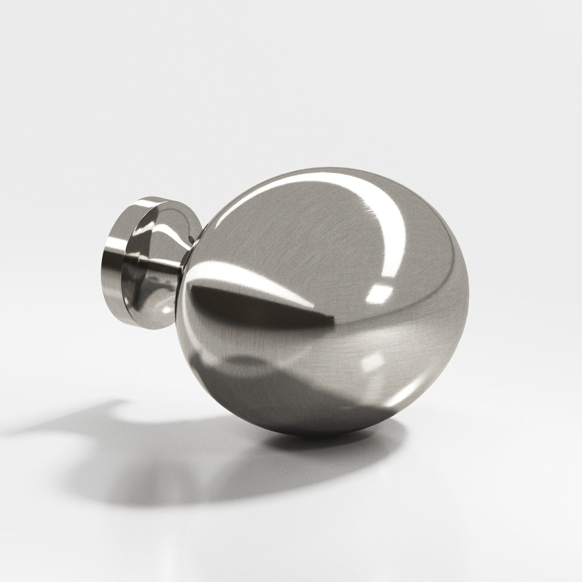 Colonial Bronze 198 Oval Egg Knob, 1-1/4 x 1 in - Nickel Stainless