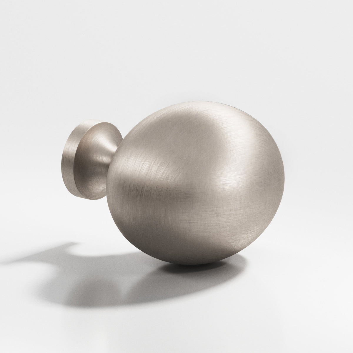 Colonial Bronze 198 Oval Egg Knob, 1-1/4 x 1 in - Matte Satin Nickel