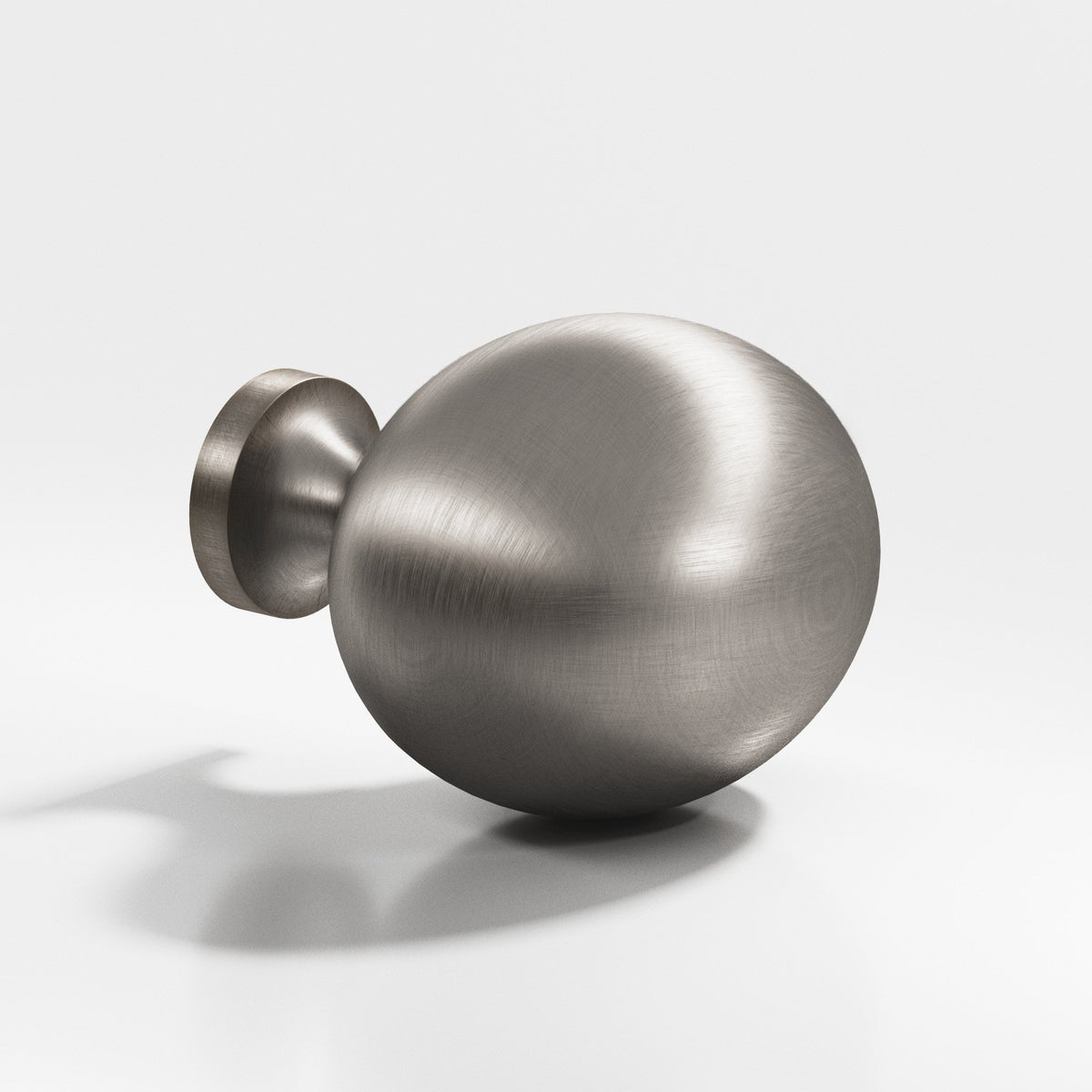 Colonial Bronze 198 Oval Egg Knob, 1-1/4 x 1 in - Pewter