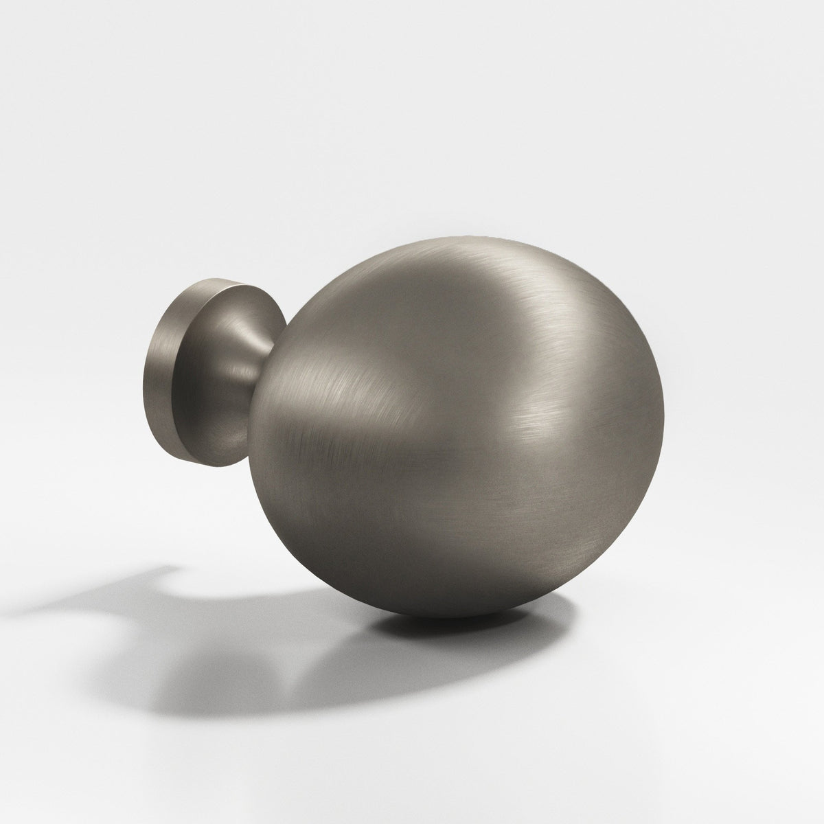 Colonial Bronze 198 Oval Egg Knob, 1-1/4 x 1 in - Matte Pewter