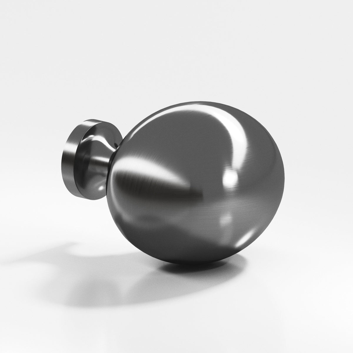 Colonial Bronze 199 Oval Egg Knob, 1-1/2 x 1-1/4 in - Graphite