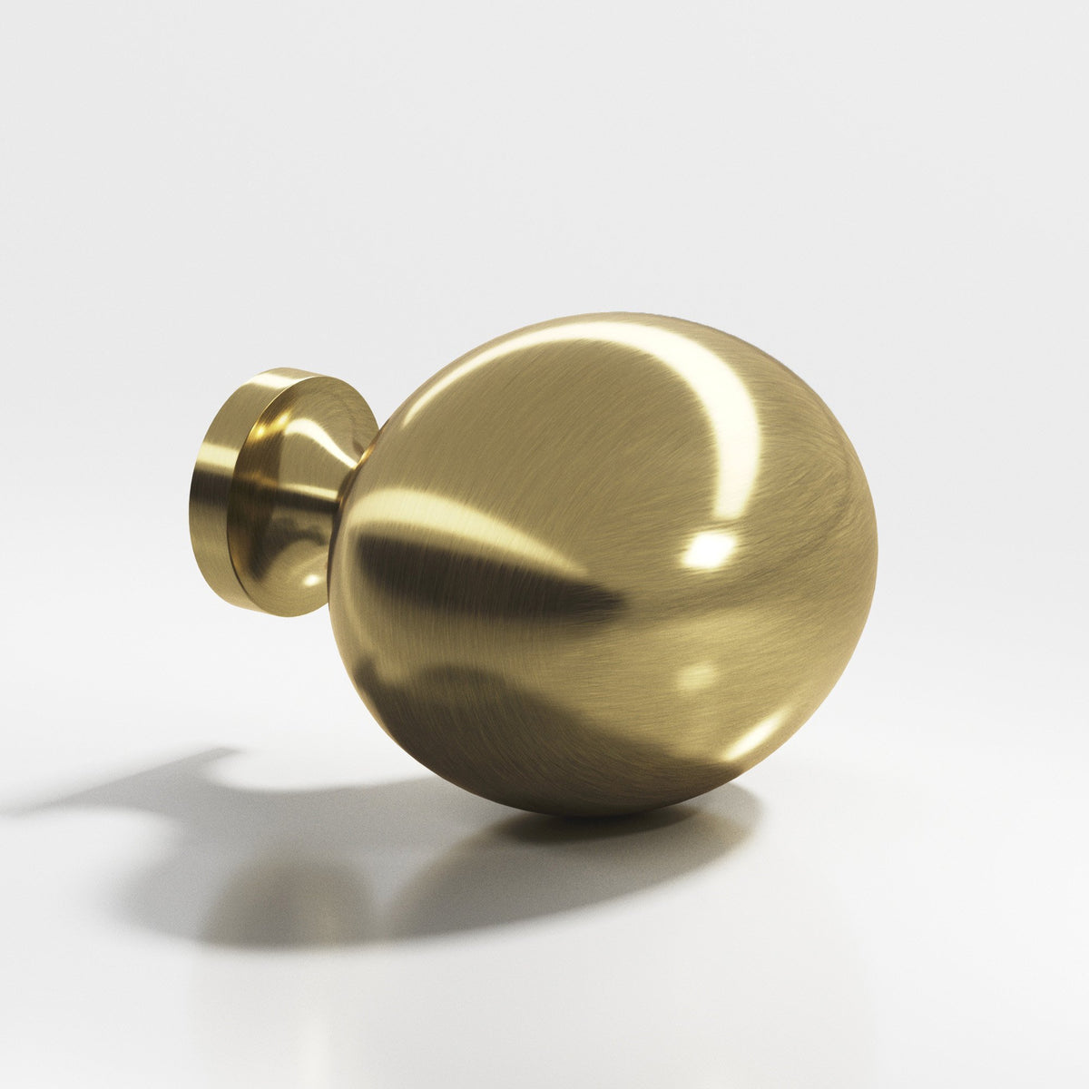 Colonial Bronze 199 Oval Egg Knob, 1-1/2 x 1-1/4 in - Antique Brass