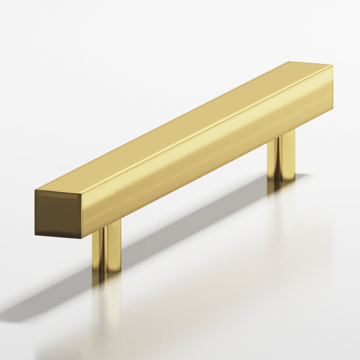 Colonial Bronze 506 Square Pull with Straight Posts, 1-1/4 in Projection - Antique Bronze