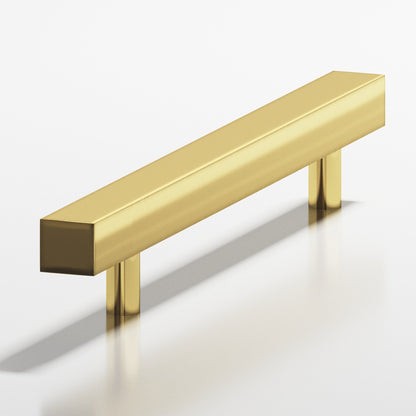 Colonial Bronze 217 Square Pull with Straight Posts, 2-3/16 in Projection - Antique Bronze