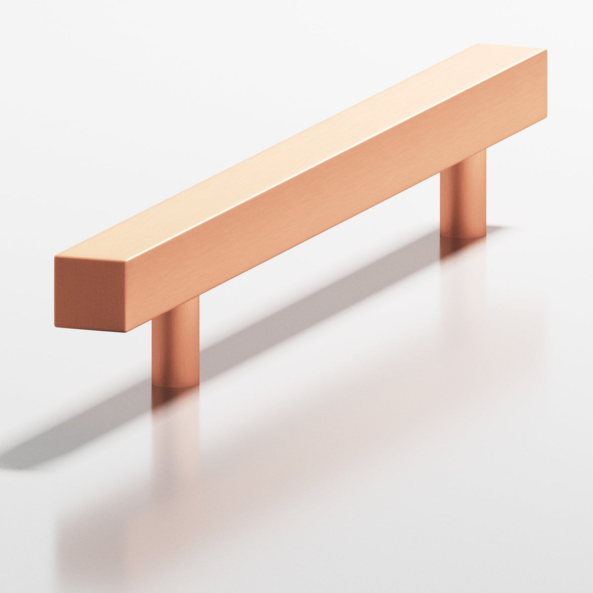 Colonial Bronze 506 Square Pull with Straight Posts, 1-1/4 in Projection - Matte Satin Copper