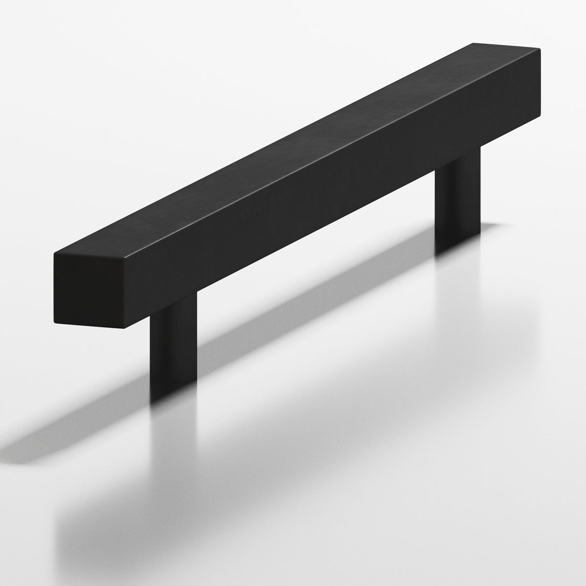 Colonial Bronze 506 Square Pull with Straight Posts, 1-1/4 in Projection - Matte Satin Black
