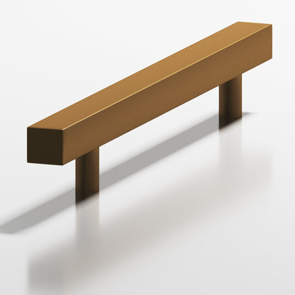 Colonial Bronze 217 Square Pull with Straight Posts, 2-3/16 in Projection - Matte Light Statuary Bronze
