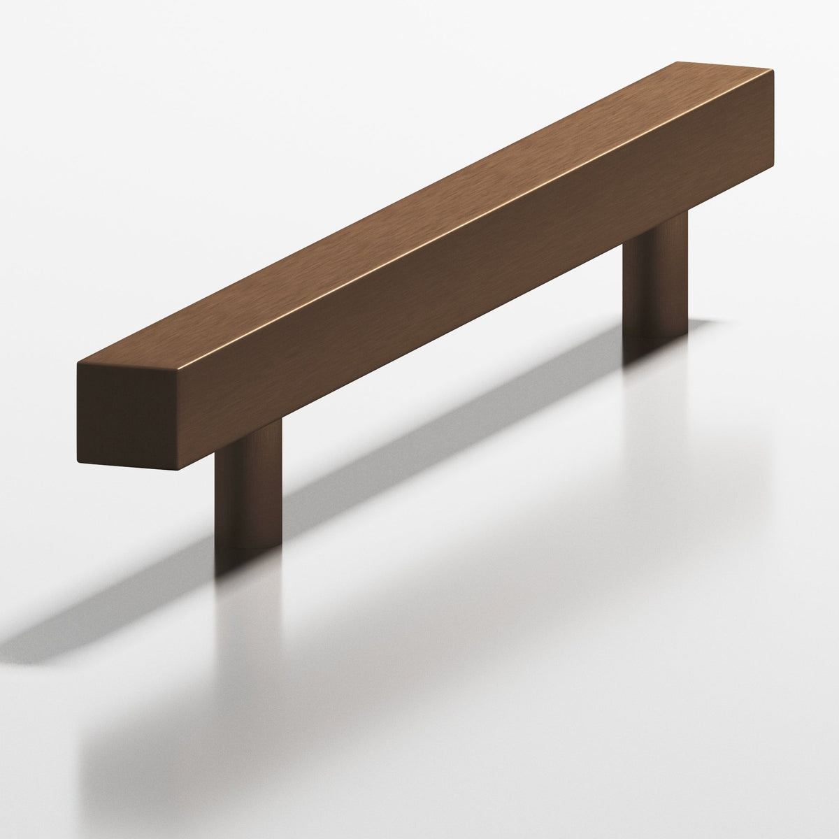 Colonial Bronze 506 Square Pull with Straight Posts, 1-1/4 in Projection - Matte Oil Rubbed Bronze