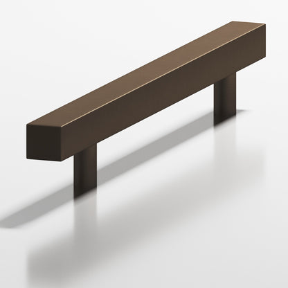 Colonial Bronze 217 Square Pull with Straight Posts, 2-3/16 in Projection - Heritage Bronze