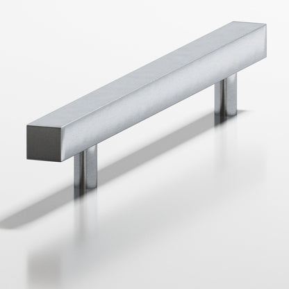 Colonial Bronze 217 Square Pull with Straight Posts, 2-3/16 in Projection - Satin Chrome