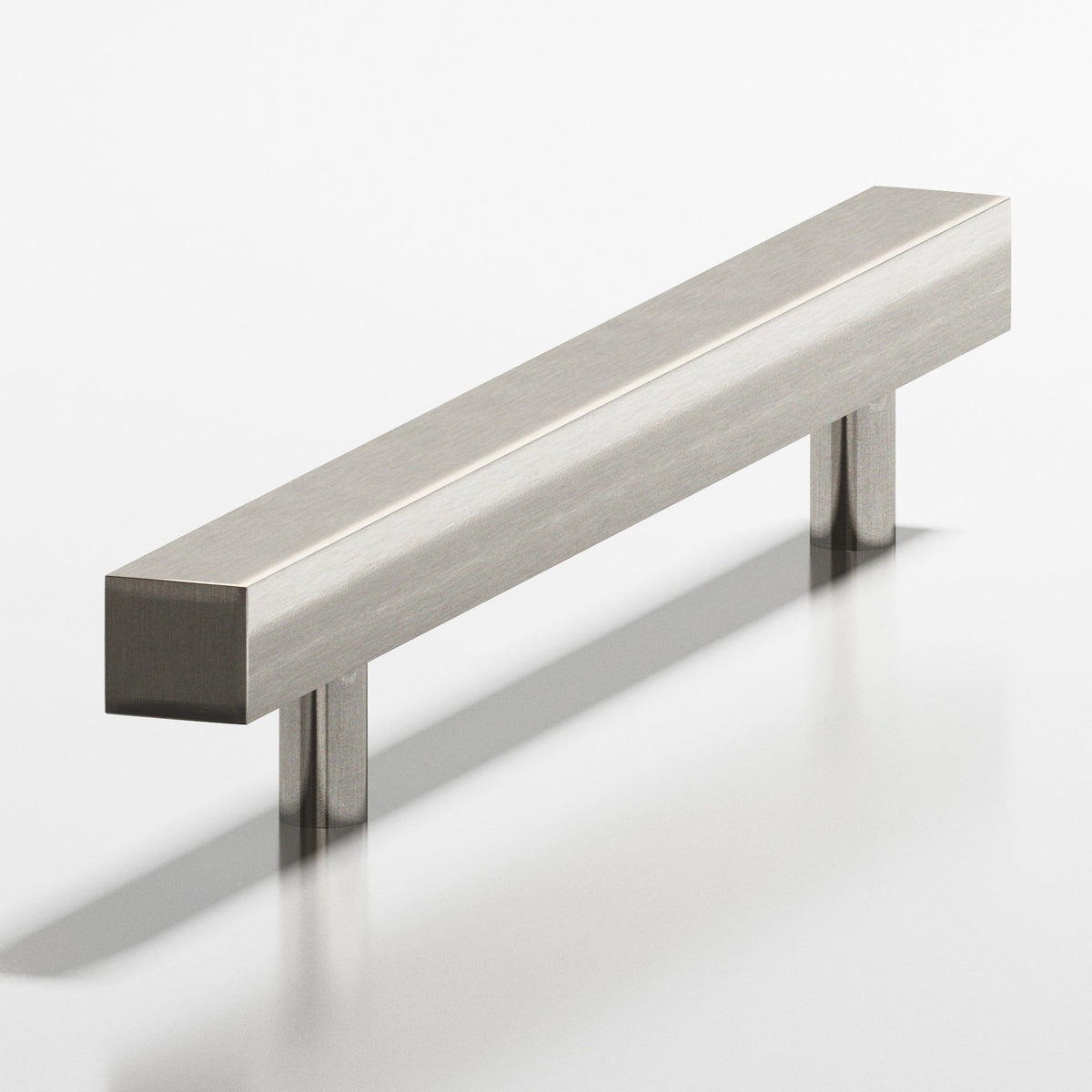 Colonial Bronze 506 Square Pull with Straight Posts, 1-1/4 in Projection - Nickel Stainless