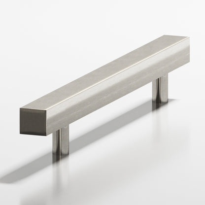 Colonial Bronze 217 Square Pull with Straight Posts, 2-3/16 in Projection - Nickel Stainless