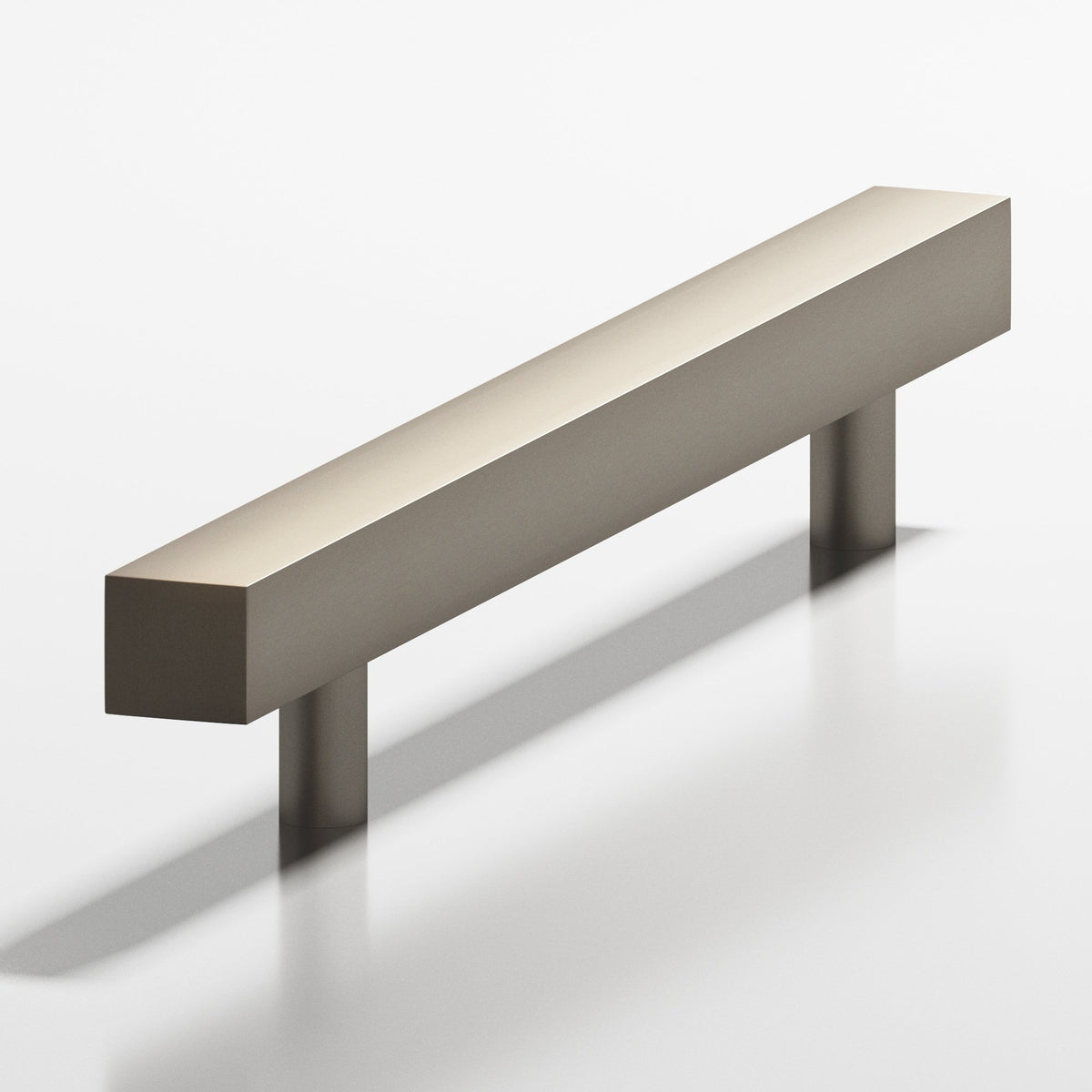 Colonial Bronze 217 Square Pull with Straight Posts, 2-3/16 in Projection - Matte Pewter