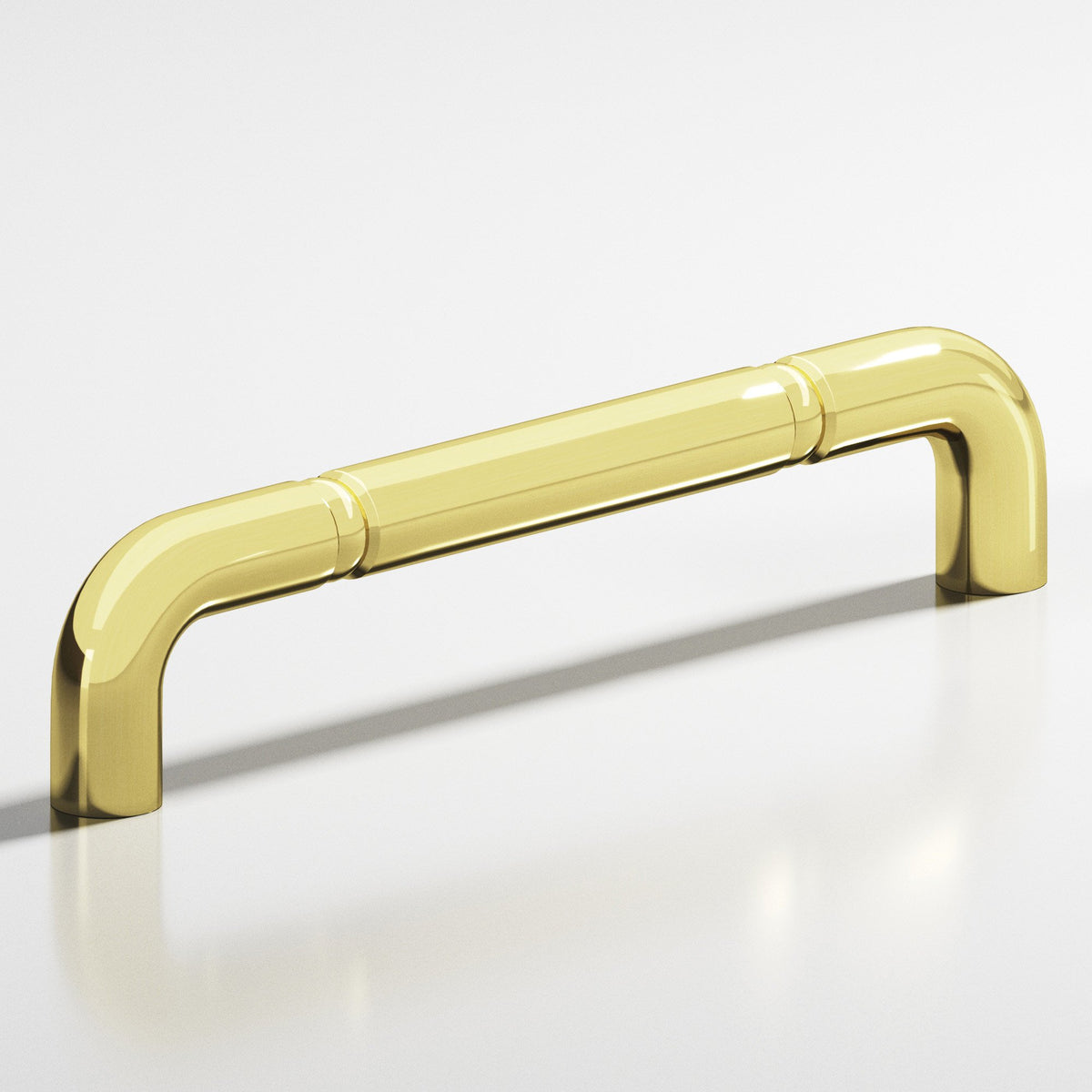 Colonial Bronze 205 Wire Pull with Beads, 1-3/4 in Projection - Unlacquered Polished Brass