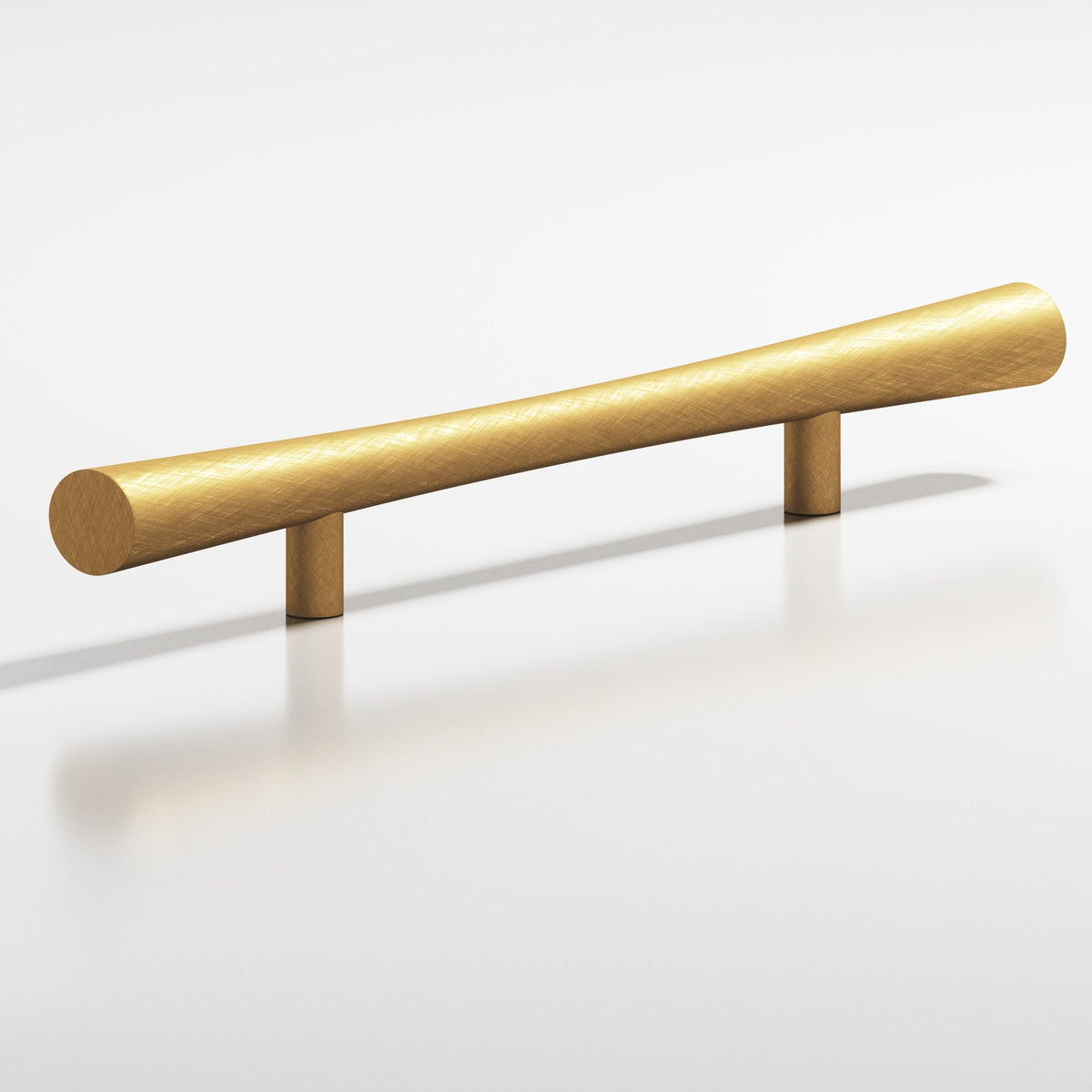 Colonial Bronze 238 Hourglass Pull with Straight Posts, 1 in Diameter - Weathered Brass