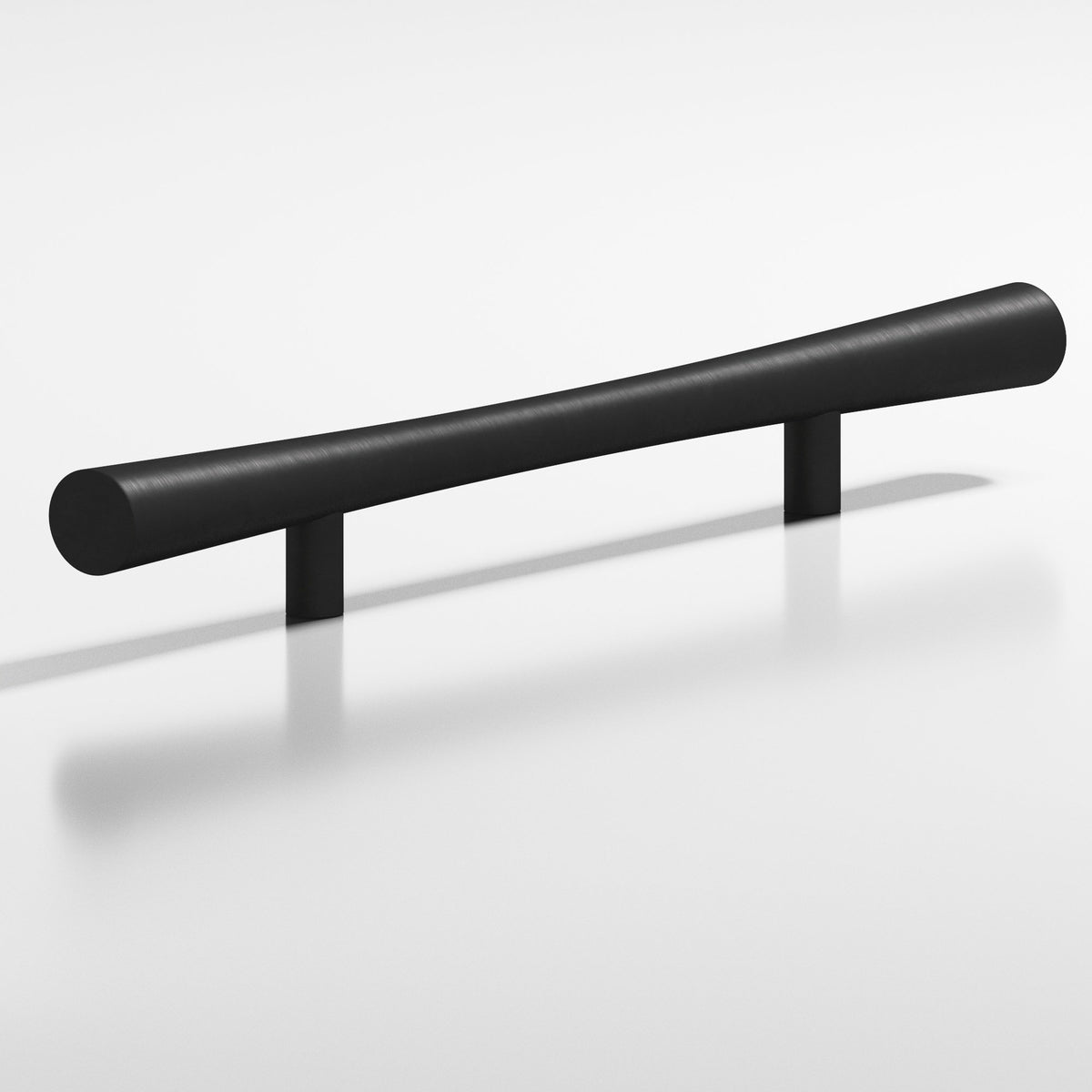 Colonial Bronze 238 Hourglass Pull with Straight Posts, 1 in Diameter - Matte Satin Black