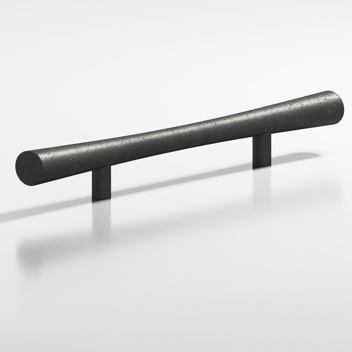 Colonial Bronze 238 Hourglass Pull with Straight Posts, 1 in Diameter - Distressed Satin Black