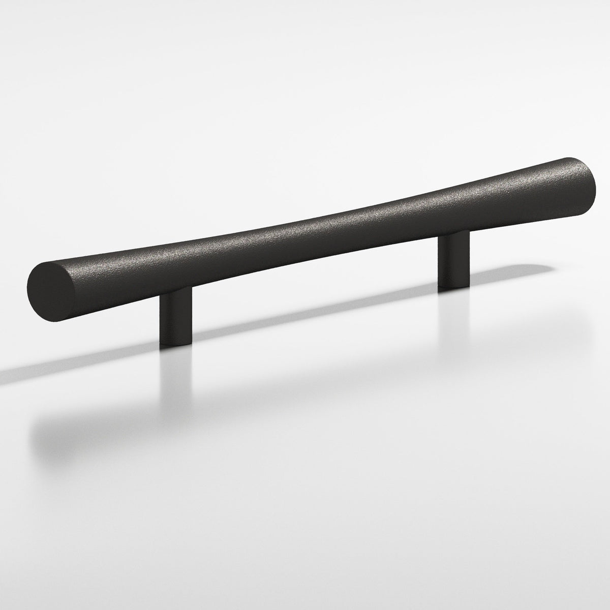 Colonial Bronze 238 Hourglass Pull with Straight Posts, 1 in Diameter - Frost Black™