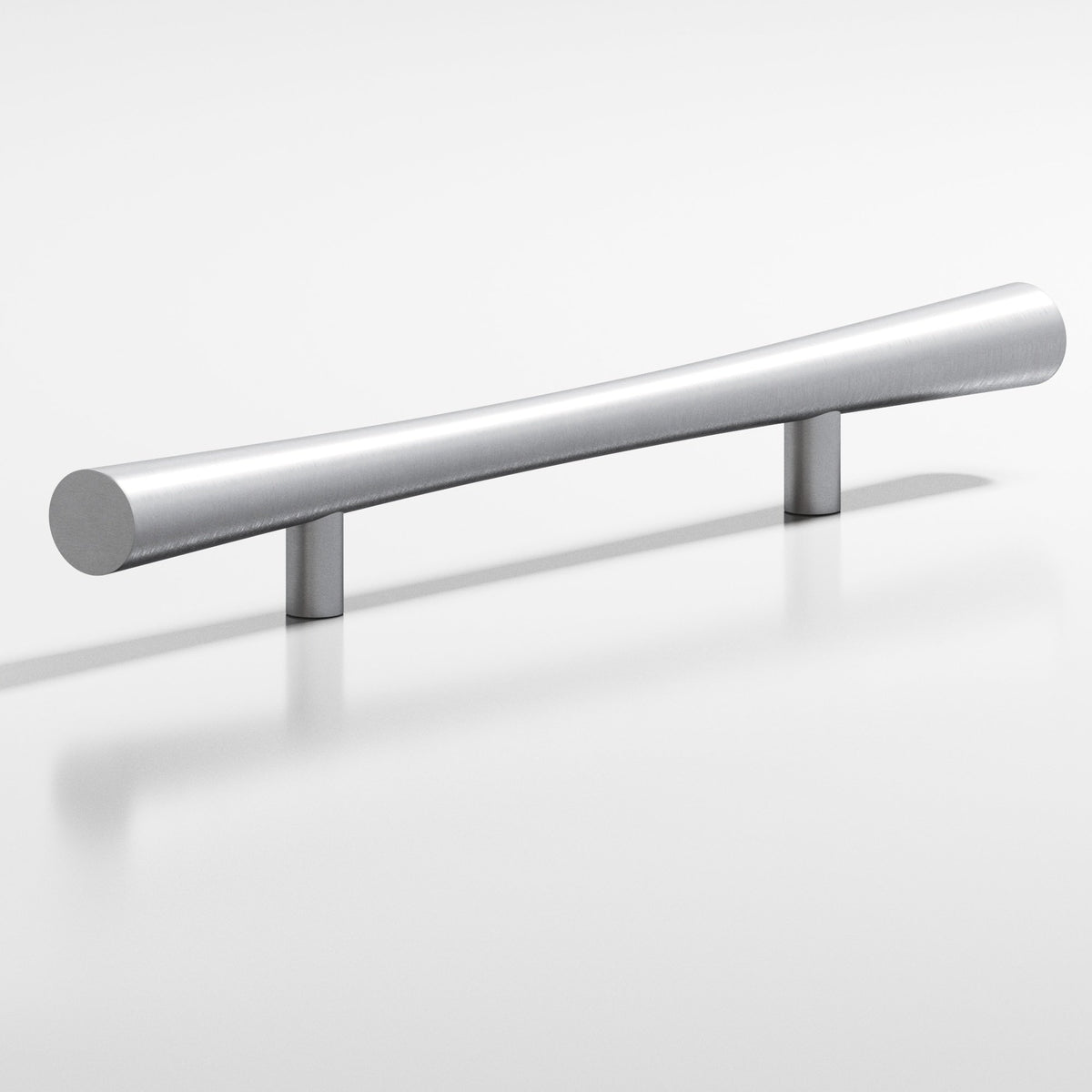Colonial Bronze 238 Hourglass Pull with Straight Posts, 1 in Diameter - Matte Satin Chrome