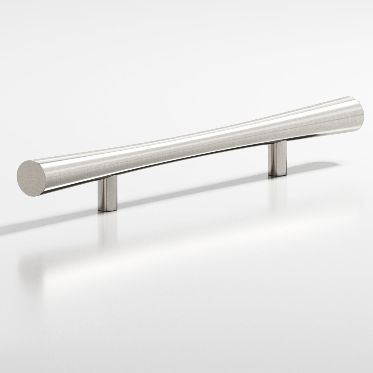 Colonial Bronze 238 Hourglass Pull with Straight Posts, 1 in Diameter - Satin Nickel