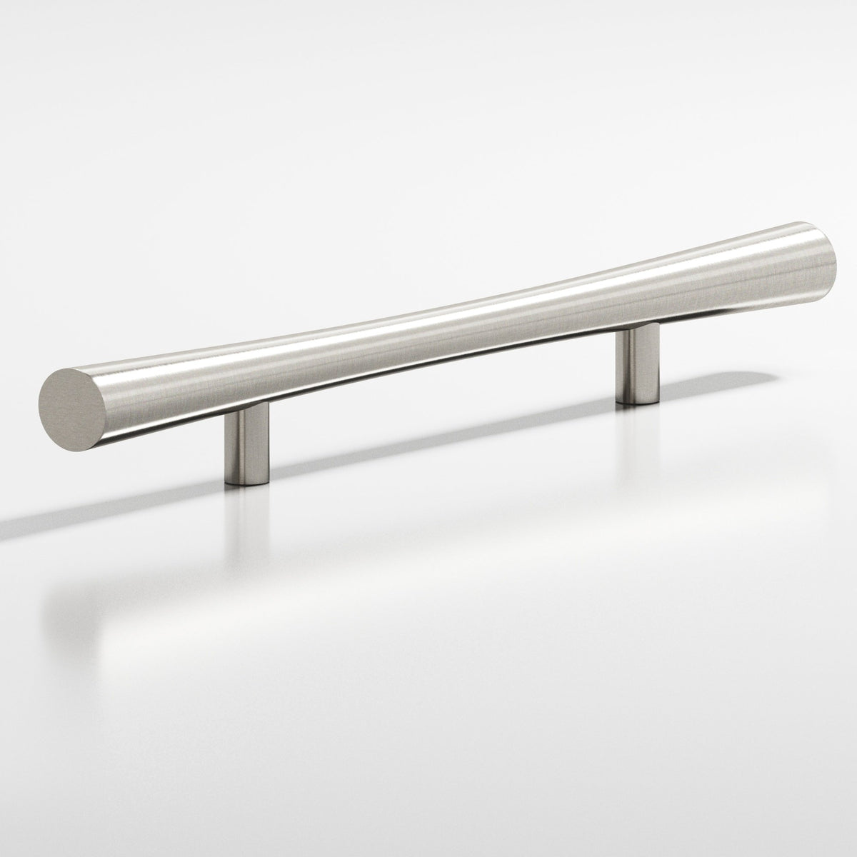 Colonial Bronze 238 Hourglass Pull with Straight Posts, 1 in Diameter - Nickel Stainless