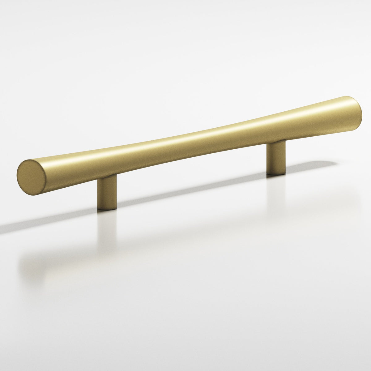 Colonial Bronze 238 Hourglass Pull with Straight Posts, 1 in Diameter - Matte Antique Satin Brass