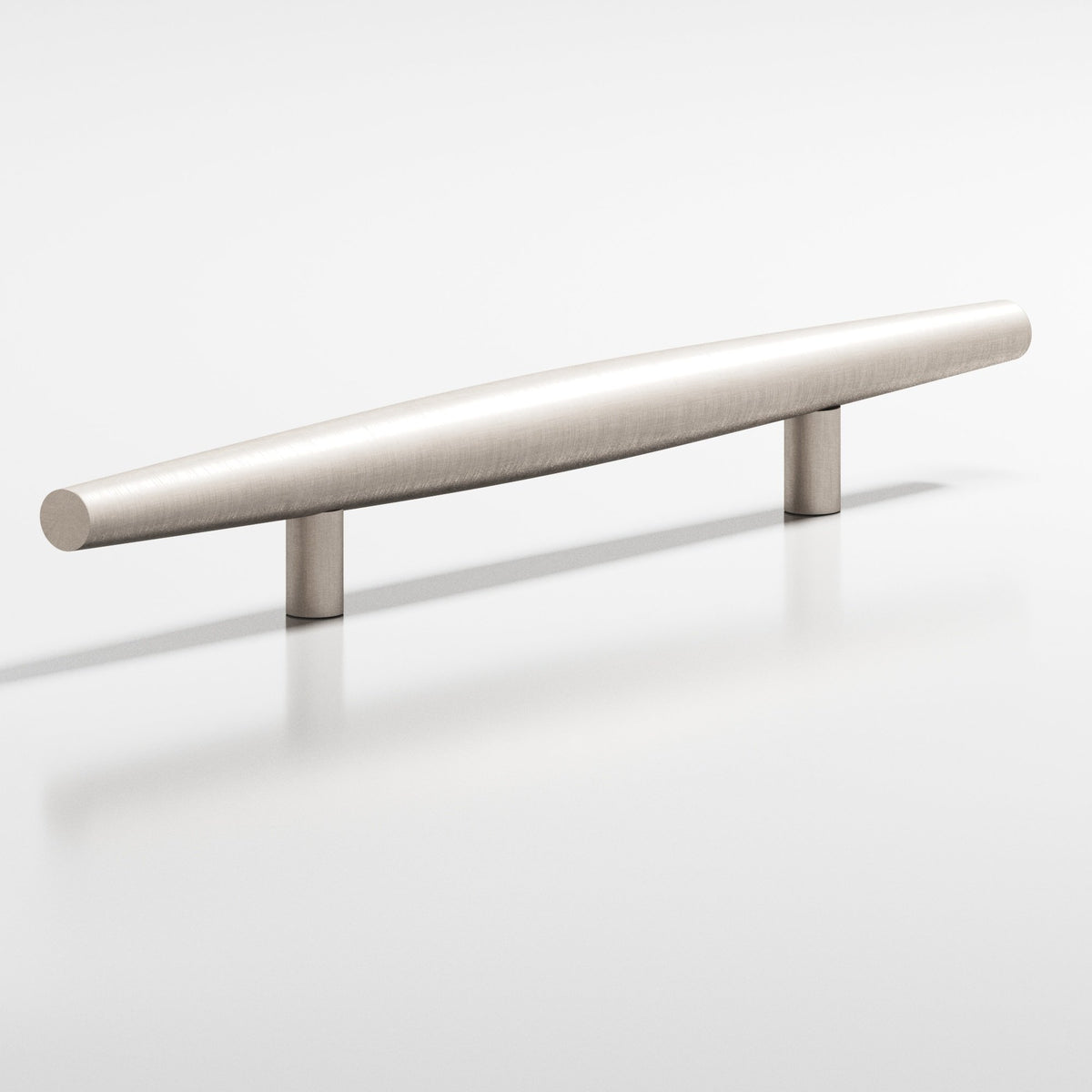 Colonial Bronze 341 Cigar Pull with Straight Posts, 3/4 in Diameter - Matte Satin Nickel