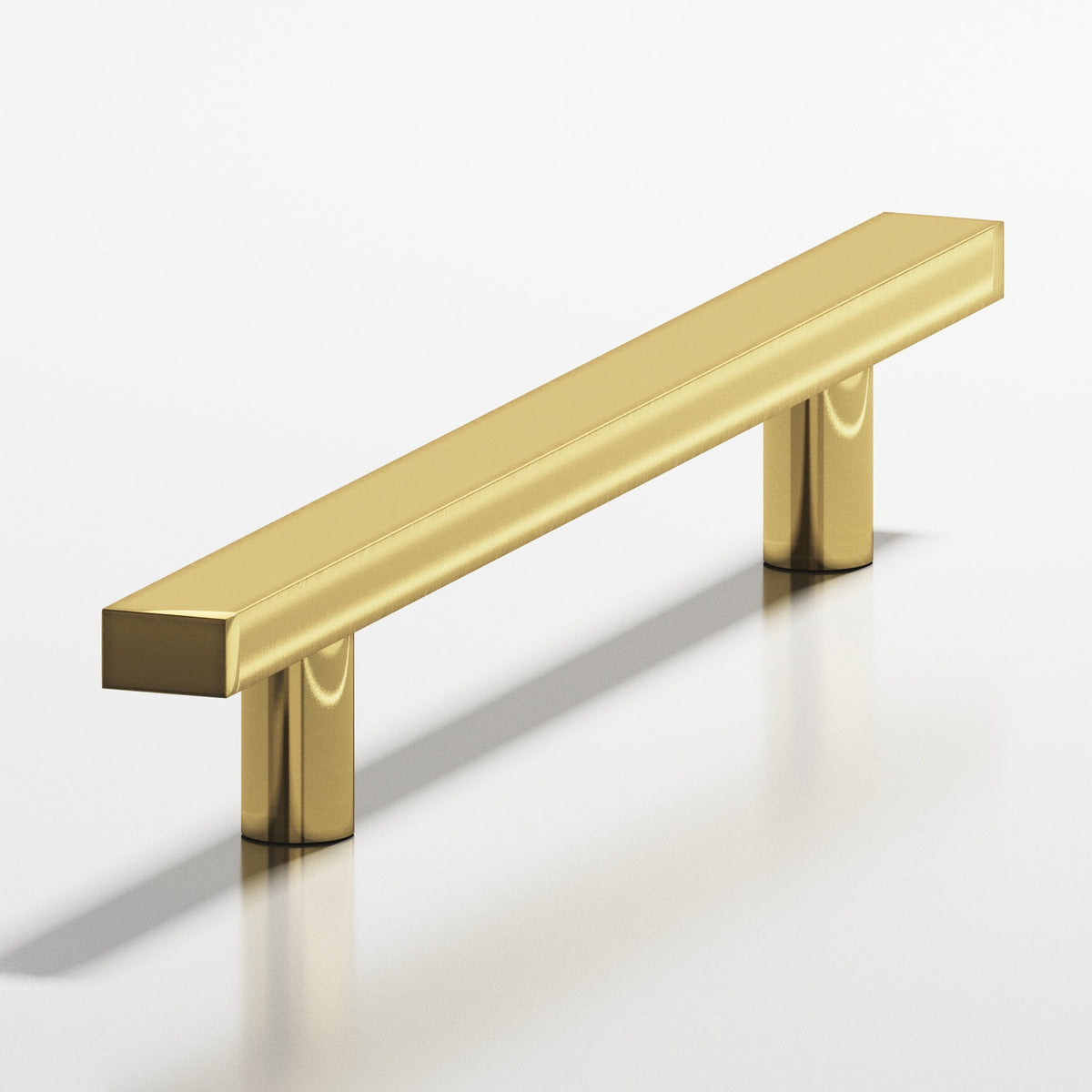Colonial Bronze 508 Rectangular Pull with Straight Posts, 3/4 x 3/8 in Cross Section - Antique Bronze