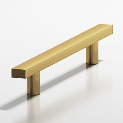 Colonial Bronze 254 Rectangular Pull with Straight Posts, 3/4 x 1/2 in Cross Section