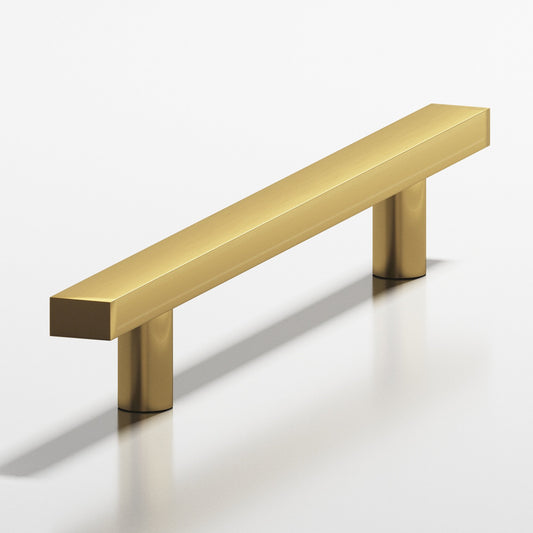 Colonial Bronze 254 Rectangular Pull with Straight Posts, 3/4 x 1/2 in Cross Section