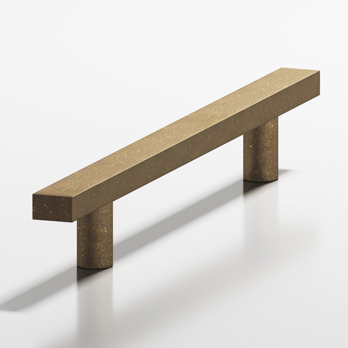 Colonial Bronze 508 Rectangular Pull with Straight Posts, 3/4 x 3/8 in Cross Section - Distressed Oil Rubbed Bronze