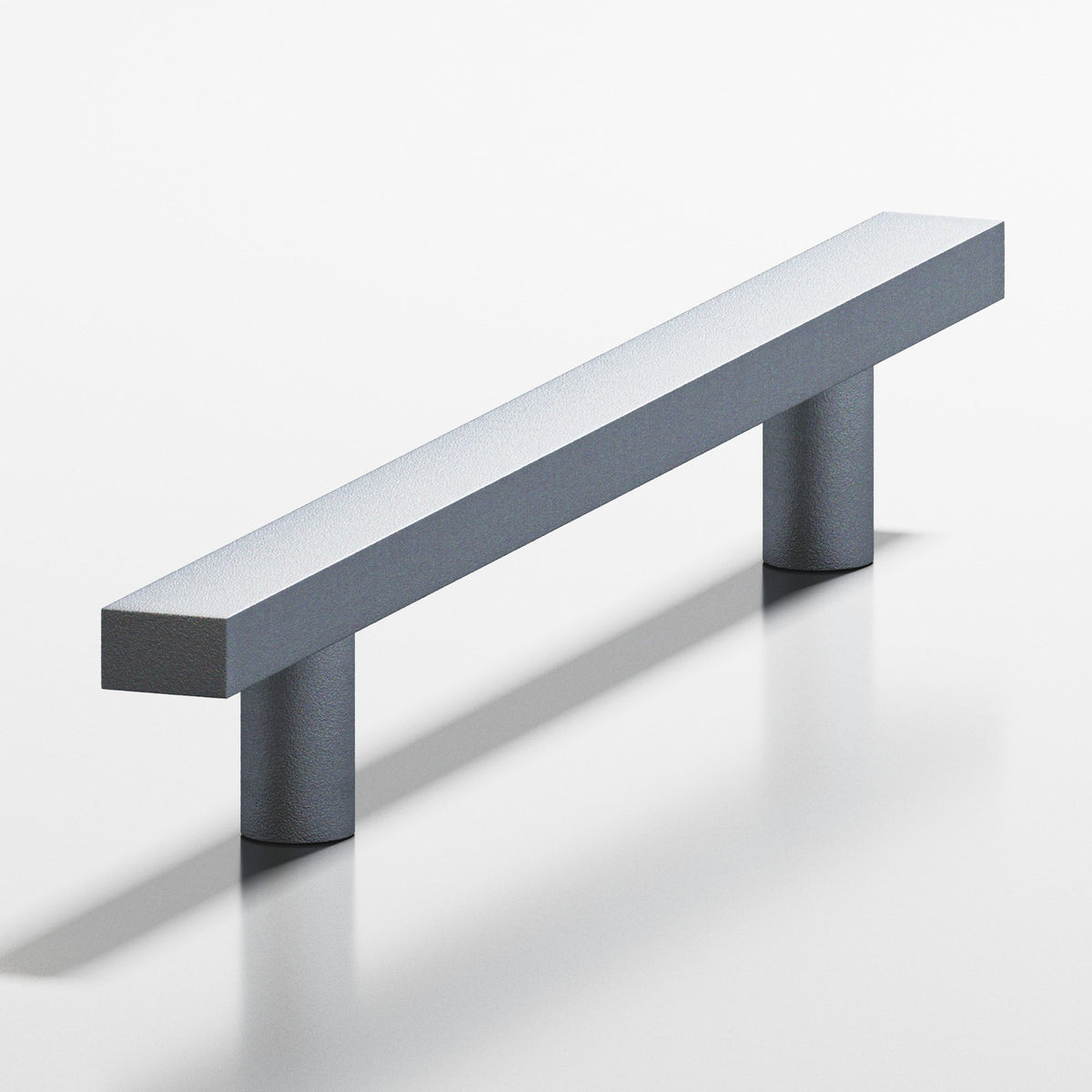 Colonial Bronze 508 Rectangular Pull with Straight Posts, 3/4 x 3/8 in Cross Section - Frost Chrome™