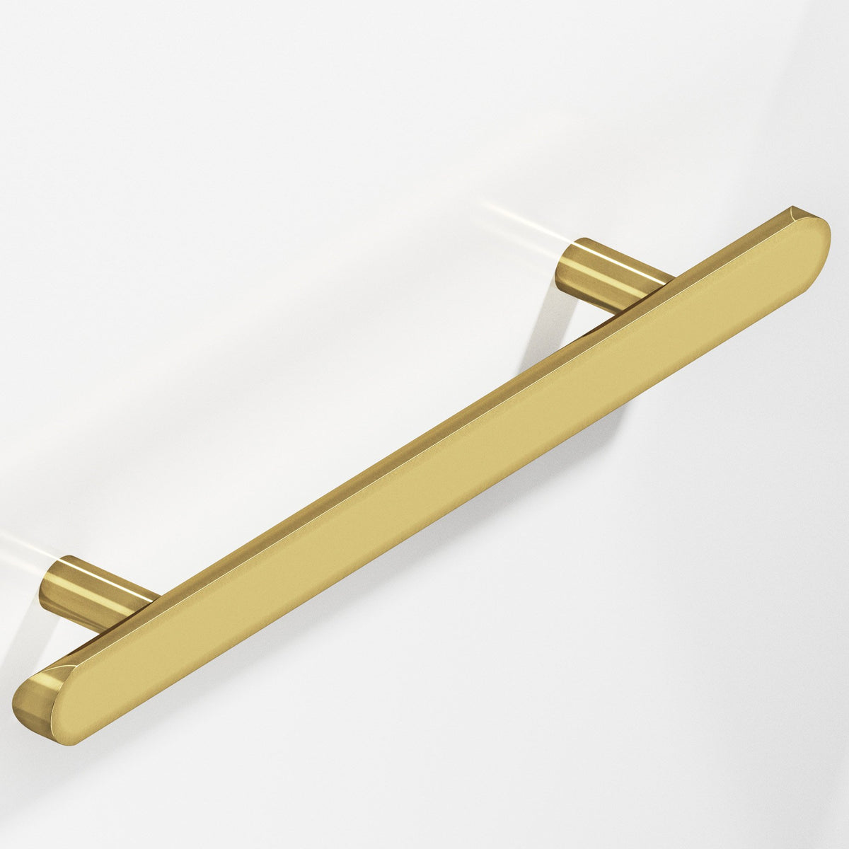Colonial Bronze 256 Half-Round Pull with Straight Posts and Rounded Ends, 1 in Diameter - Antique Bronze