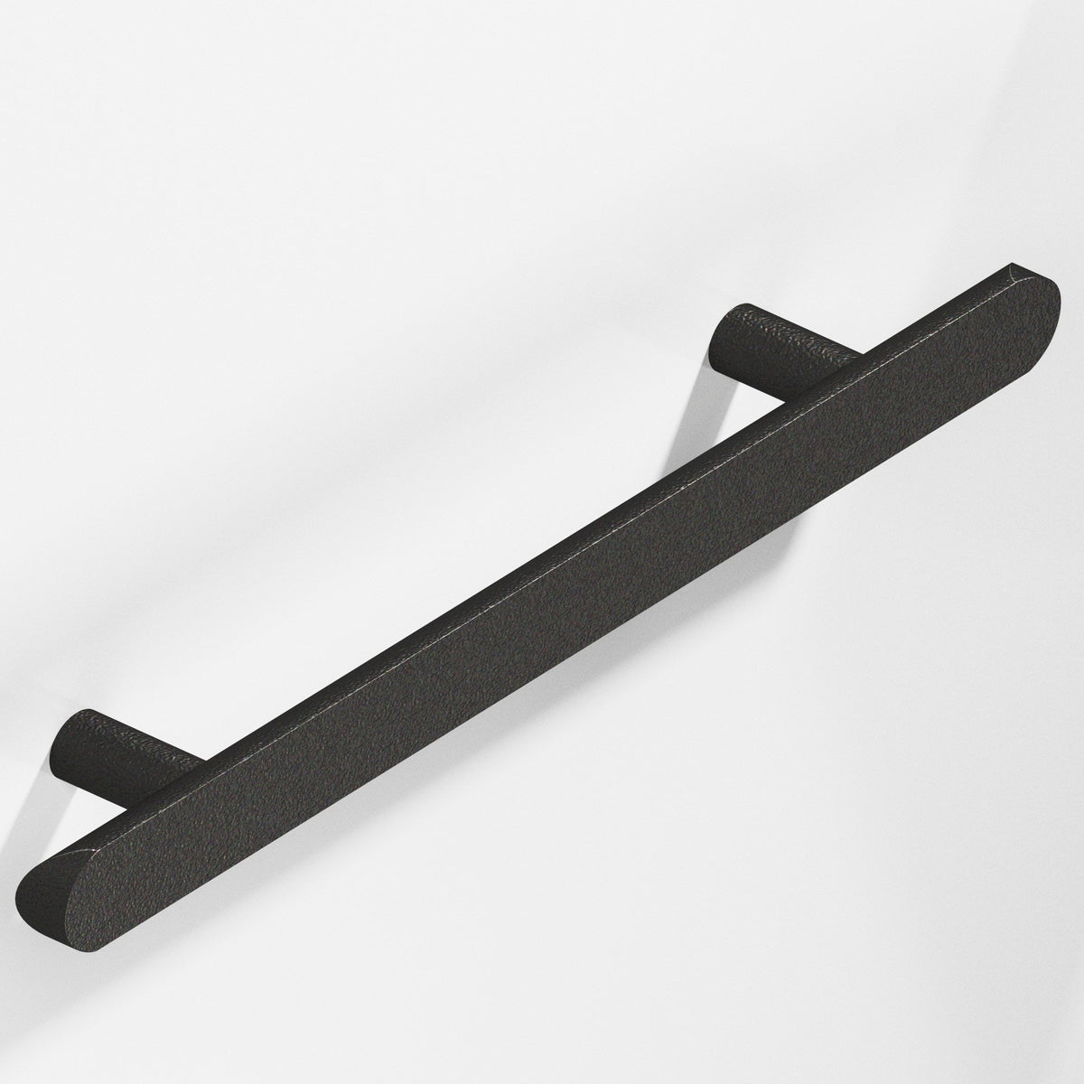 Colonial Bronze 256 Half-Round Pull with Straight Posts and Rounded Ends, 1 in Diameter - Frost Black™