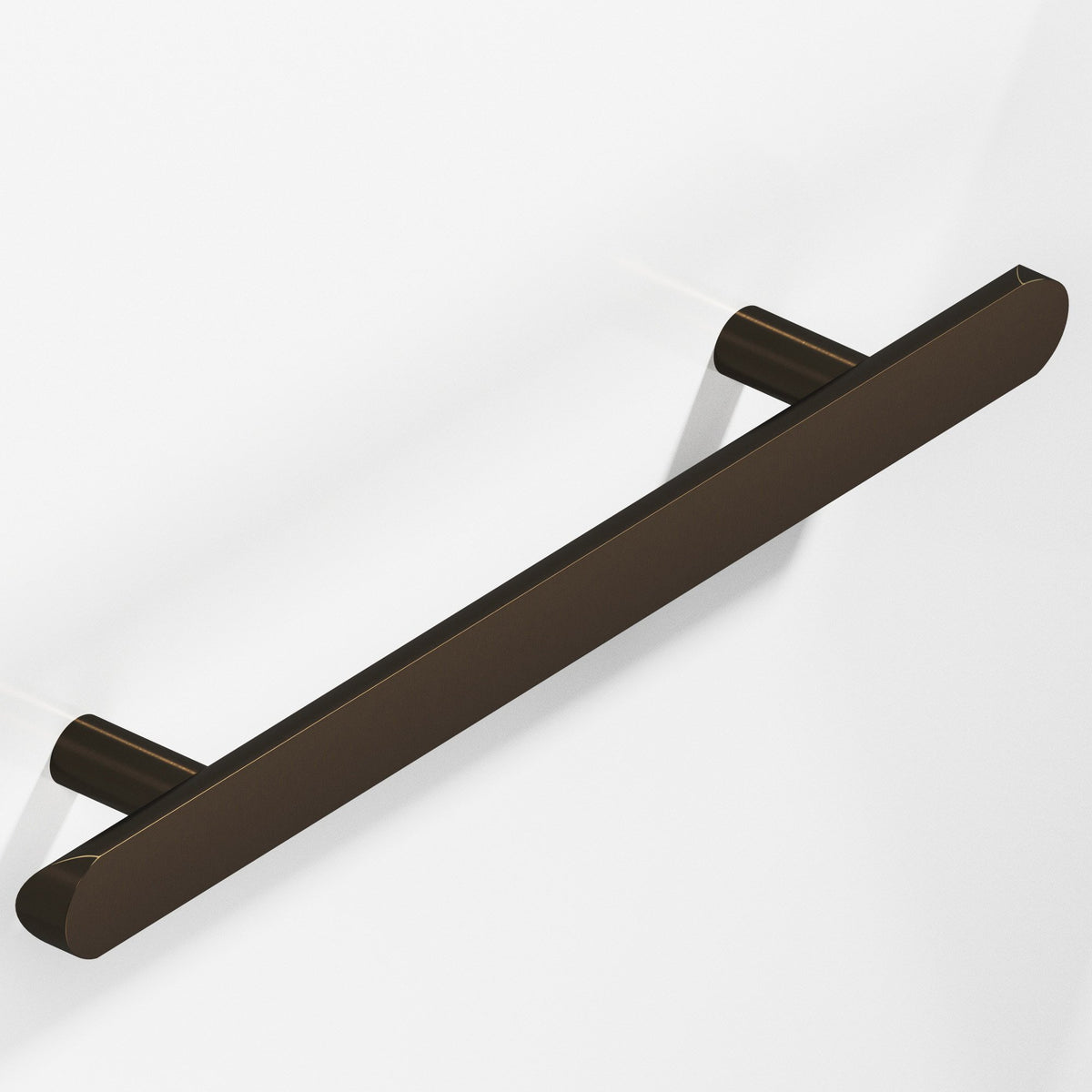 Colonial Bronze 256 Half-Round Pull with Straight Posts and Rounded Ends, 1 in Diameter