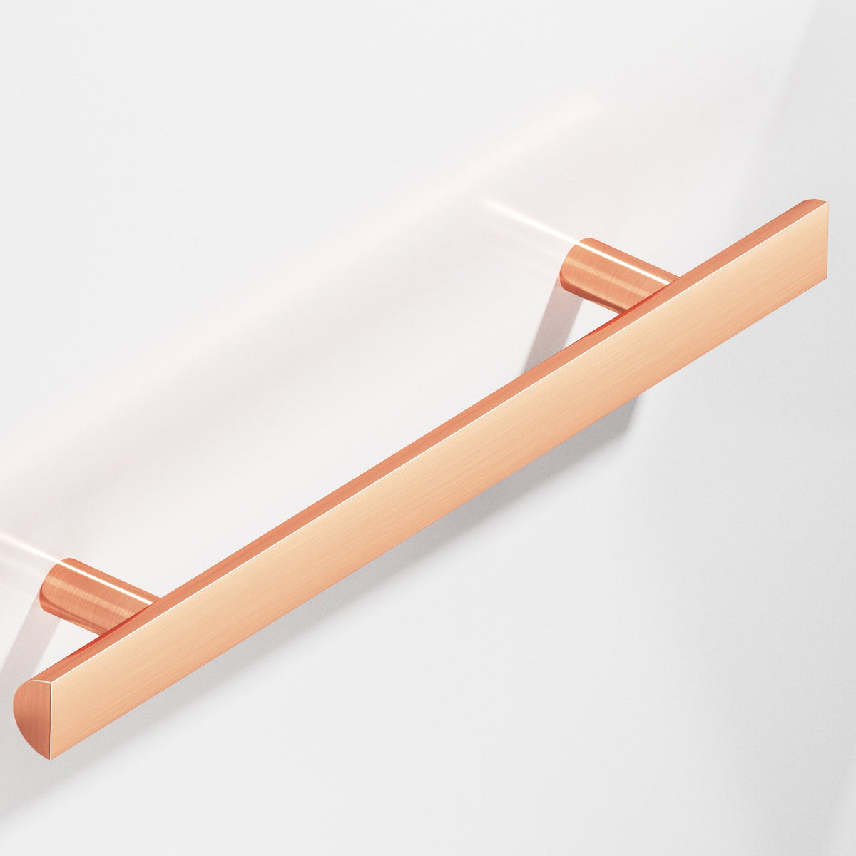 Colonial Bronze 257 Half-Round Pull with Straight Posts, 1 in Diameter - Satin Copper