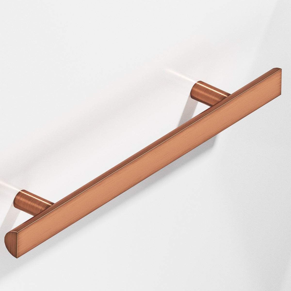 Colonial Bronze 257 Half-Round Pull with Straight Posts, 1 in Diameter - Antique Copper