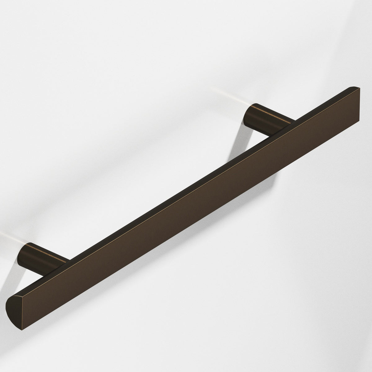 Colonial Bronze 257 Half-Round Pull with Straight Posts, 1 in Diameter - Oil Rubbed Bronze