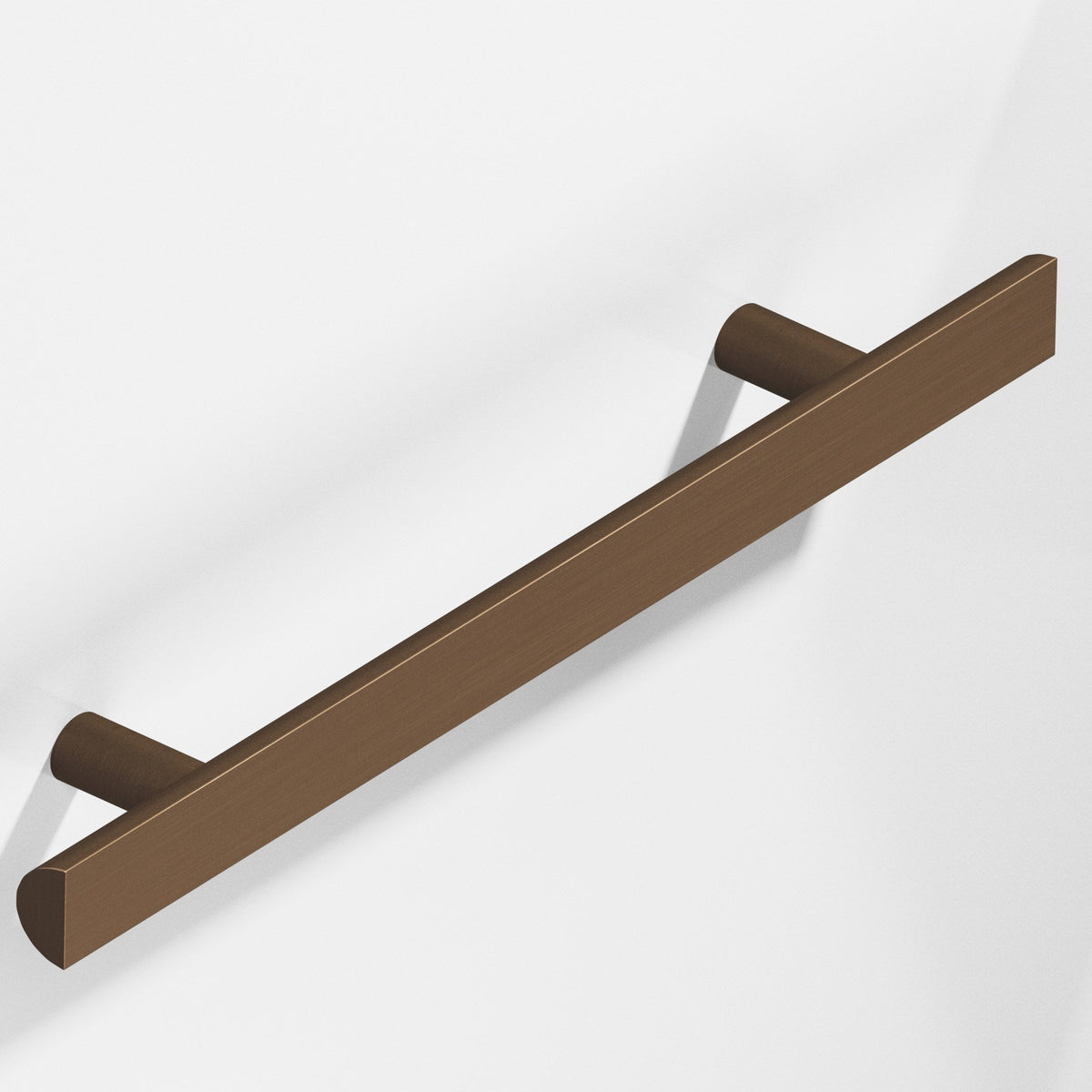 Colonial Bronze 257 Half-Round Pull with Straight Posts, 1 in Diameter - Matte Oil Rubbed Bronze