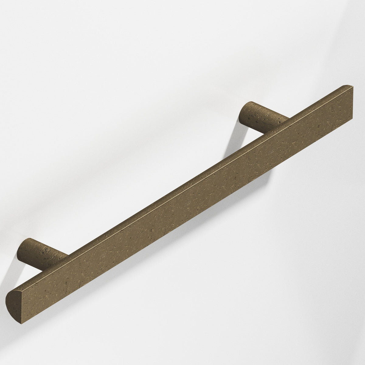 Colonial Bronze 257 Half-Round Pull with Straight Posts, 1 in Diameter - Distressed Oil Rubbed Bronze