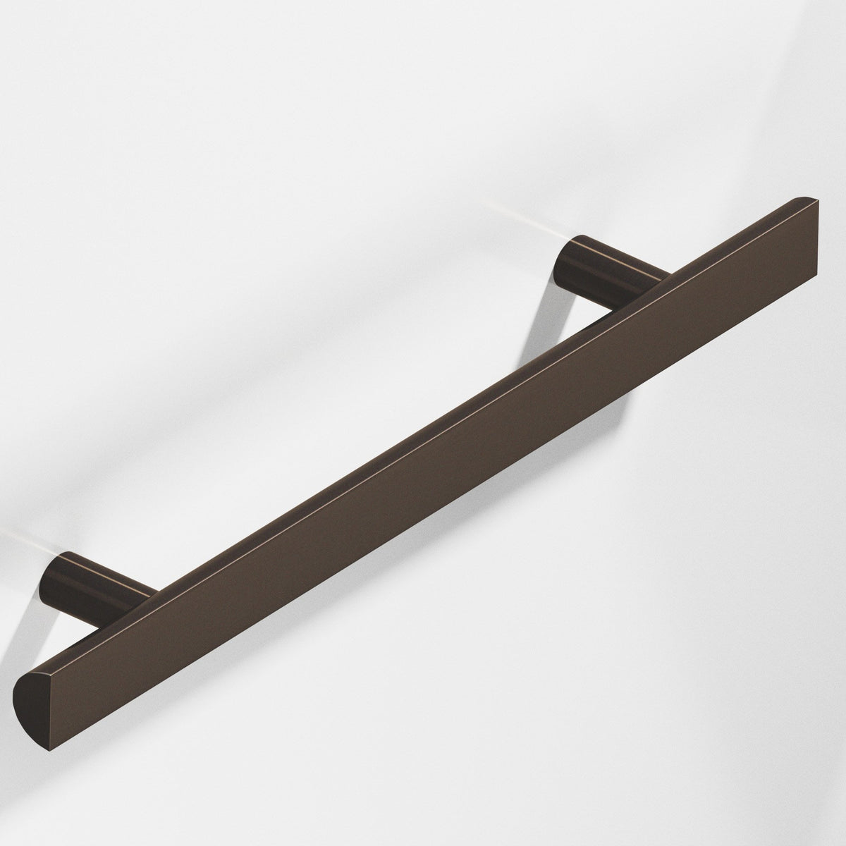 Colonial Bronze 257 Half-Round Pull with Straight Posts, 1 in Diameter - Dark Statuary Bronze
