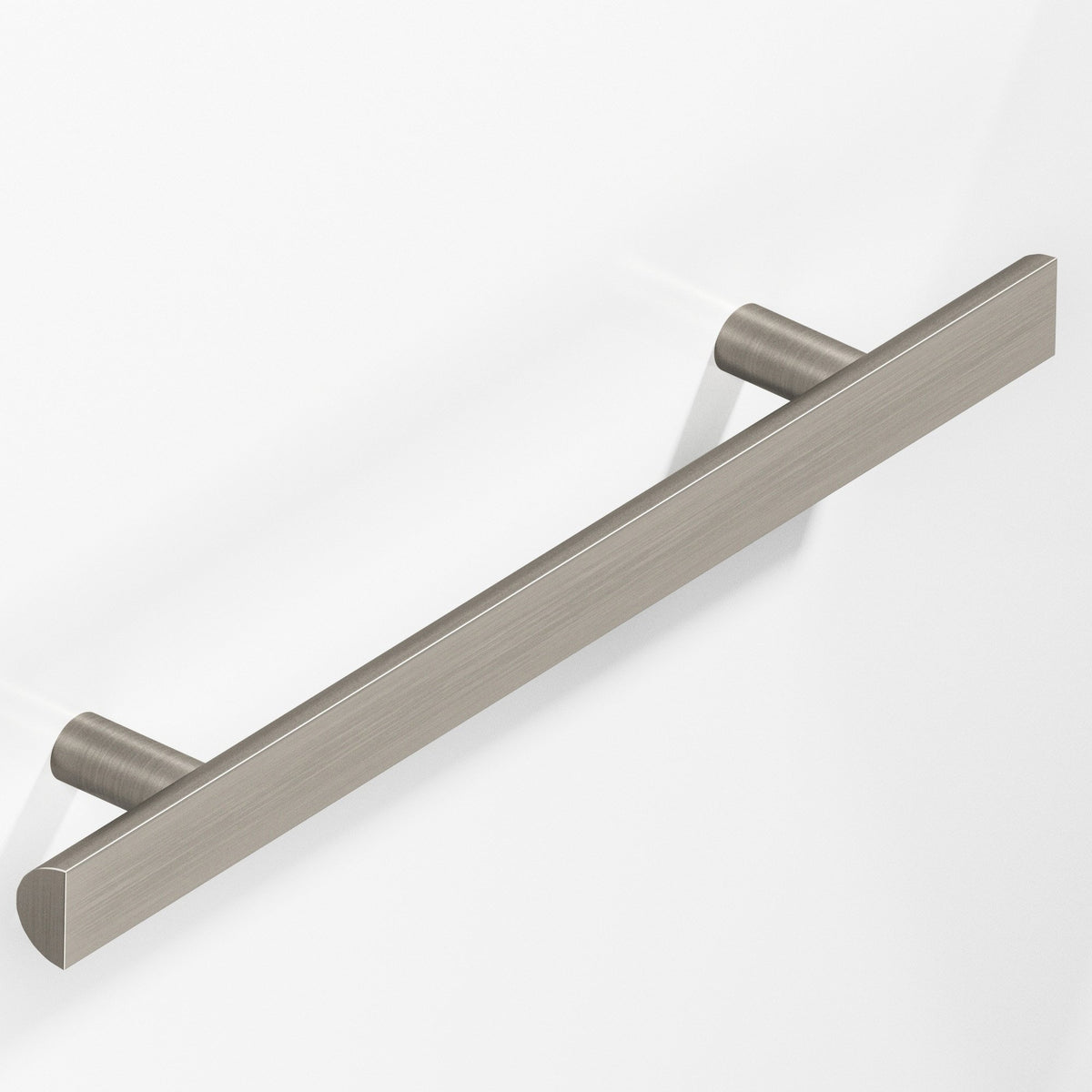 Colonial Bronze 257 Half-Round Pull with Straight Posts, 1 in Diameter - Matte Pewter