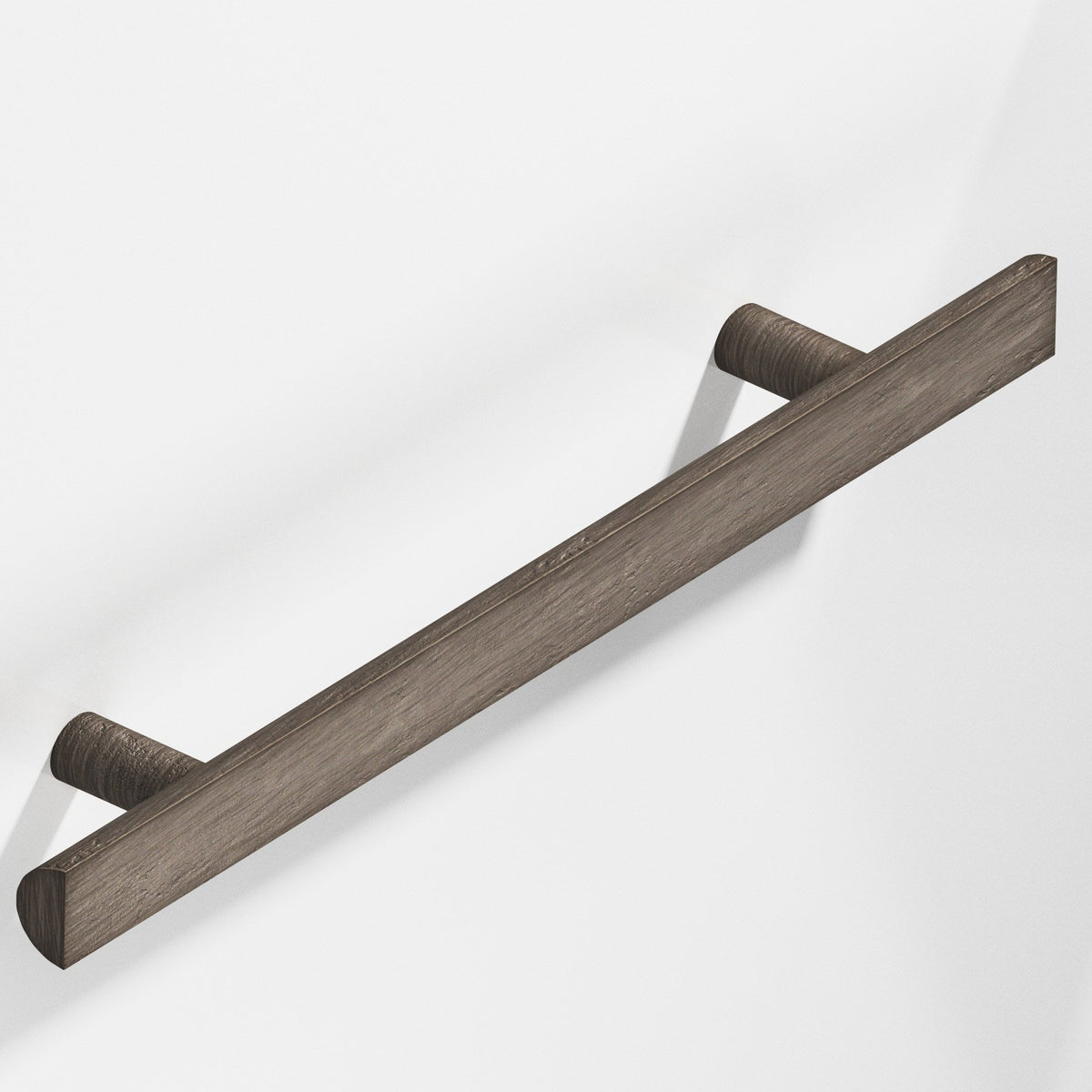 Colonial Bronze 257 Half-Round Pull with Straight Posts, 1 in Diameter - Distressed Pewter