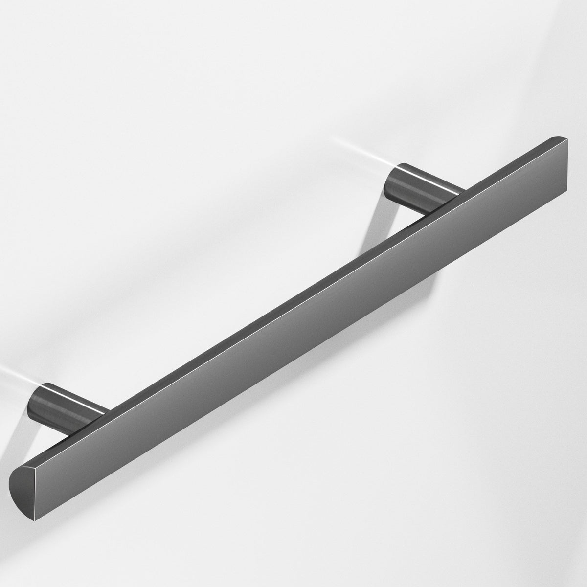 Colonial Bronze 257 Half-Round Pull with Straight Posts, 1 in Diameter - Graphite