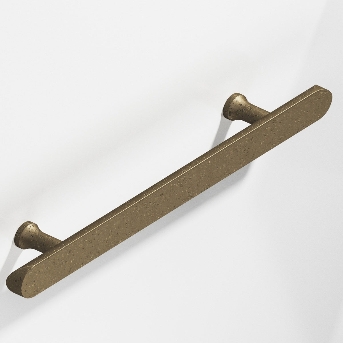 Colonial Bronze 259 Half-Round Pull with Flared Posts and Rounded Ends, 1 in Diameter - Distressed Oil Rubbed Bronze