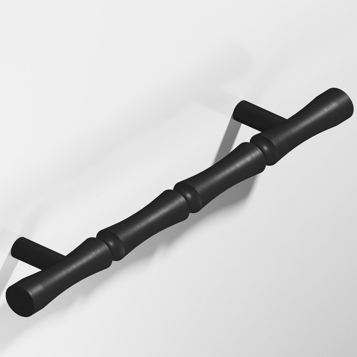 Colonial Bronze 262 Bamboo Pull with Straight Posts - Matte Satin Black