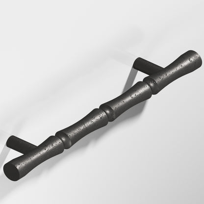 Colonial Bronze 262 Bamboo Pull with Straight Posts - Distressed Satin Black