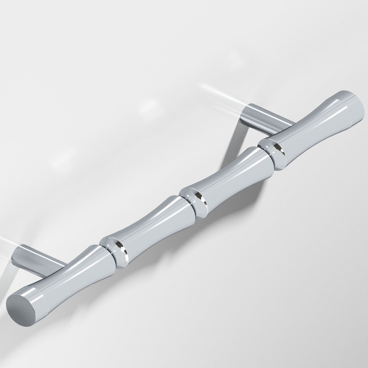 Colonial Bronze 260 Bamboo Pull with Straight Posts - Polished Chrome